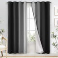 Yakamok 100% Blackout Curtains Ombre Black Curtains by Yakamok