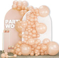 PartyWoo Pearl Peach Balloons 140pcs Pastel Light Pale Orange Color | 18 12 10 by PartyWoo