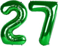 Number 27 Balloons 40 Inch for 27 72 Birthday Party Decorations, Dark Green | by Mluchee