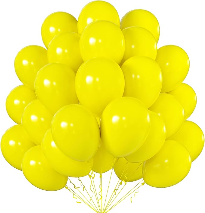 12 Inch Yellow Balloons, Baby Shower, Graduate Party Decorations by KALOR