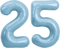 TONIFUL 40 Inch Light Blue Large Numbers Balloon 0-9 Foil Mylar Big Number by TONIFUL