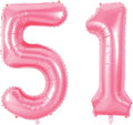 Number 51 Balloons for 51st Birthday Party Decorations, 0-100 Large No.51 by Joycard