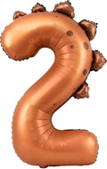 Dinosaur Number 2 Balloon, 30 Inch Birthday Party Decorations by AXBMM