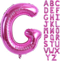 TONIFUL 40 Inch Large Rose Red Letter G Balloons Giant Hot Pink Alphabet Letter by TONIFUL