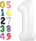 Number Balloons 40 Inch White 0 Balloon by Argthjy
