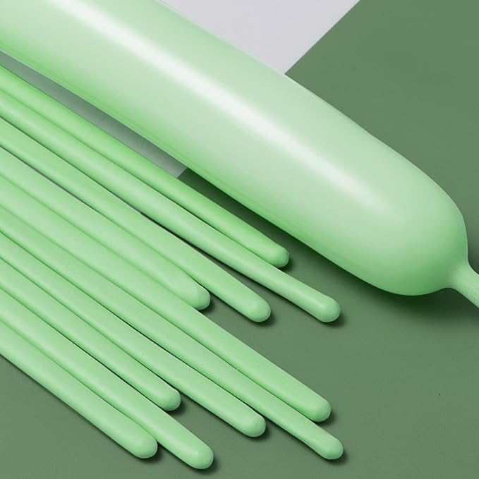 260 Pastel Green Balloons, Thickened 100 Pack Long Twisting Magic Balloons by VHUWE