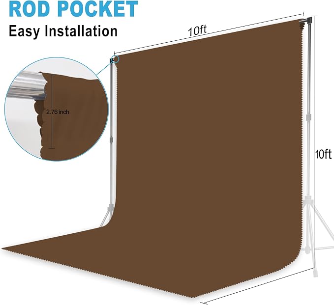 Dark Brown Photography Backdrop - Image 2