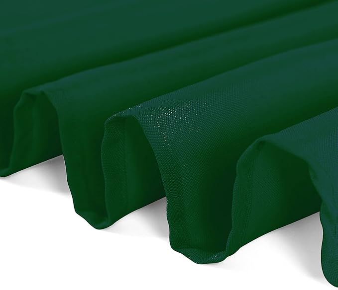 60 inch Round Tablecloth Washable Polyester Table Cloth Decorative Table Cover for Wedding Party Dining Banquet（60 inch,Hunter）