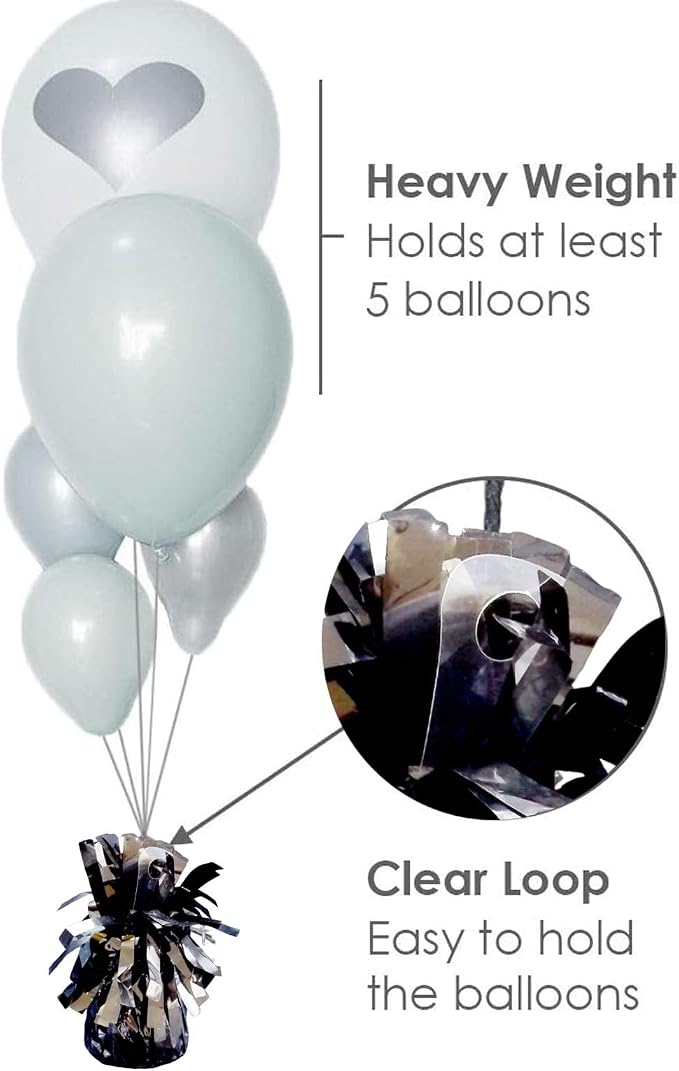 Balloon Weights Black 6Pcs | Perfect - Image 4