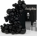 PartyWoo Black Star Spike Latex Balloon Arch Kit 110pcs Different Sizes | 18 12 by PartyWoo