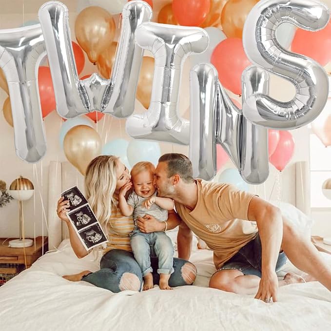 TONIFUL 40 Inch Large Silver Letter W Foil Balloons Alphabet Balloons | Giant - Image 5