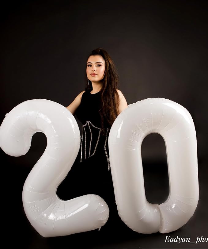 White 13 Balloon - Image 8