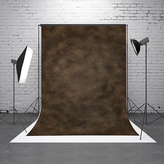 5x7ft Dark Brown Mottled Texture Photography Backdrop - Image 2
