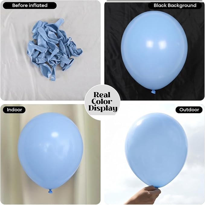 Pastel Blue Balloons - Image 2
