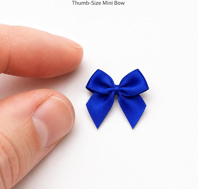 100 Pcs Mini Bows + 100 Glue Dots, - Image 3