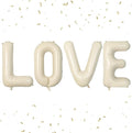 Biapian 40 Inch Love Letter Balloons, Cream Foil Balloons Big LOVE Balloons by BIAPIAN