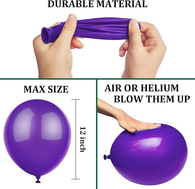 50 Pcs 12 Inch Halloween Balloons Orange Black Purple Green Confetti Balloons - Image 4