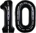 Race Car 40 Inch Black 10 Big Balloon Number Large Helium 0-9 | Track Giant by SULALABOO