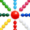 PartyWoo Rainbow Linking Balloons 100pcs 6 Inch Multicolor Link Balloons | by PartyWoo