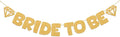 Glitter Champagne Gold Bride to be Banner Bachelorette Party Banner DIY Banner by Adecortalk