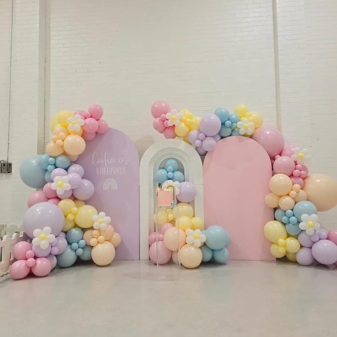 Pastel Balloons, 12 Inch 35PCS Light Pink Blue Yellow White Latex Balloon - Image 7