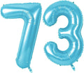 Number 73 Balloons for 73rd Birthday Party Decorations, 0-100 Large No.73 by Joycard