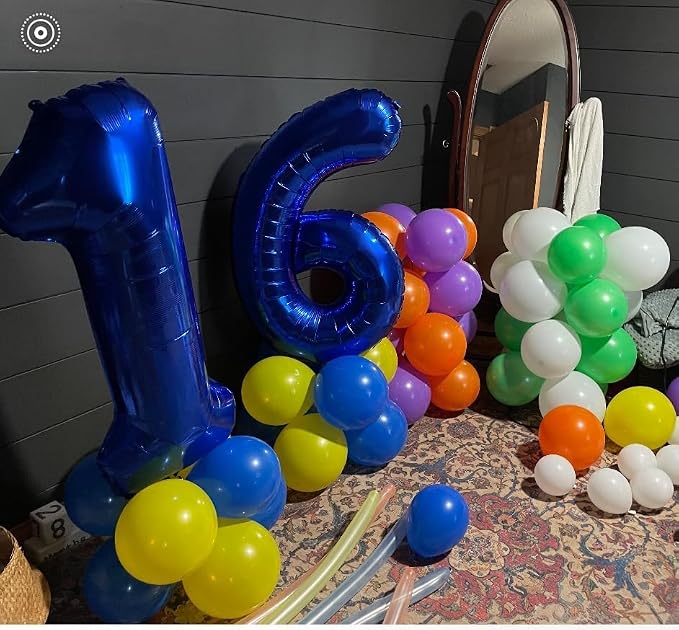 26 Balloon Numbers 40Inch for 26 Year Old Birthday Decorations, Dark Blue | - Image 2