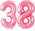 Number 38 Balloons for 38th Birthday Party Decorations, 0-100 Large No.38 by Joycard
