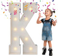 3FT Marquee Light Up Letters, Large Marquee Letters, Mosaic Balloon Frame by MerryMosaics