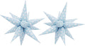 2Pcs Blue Macaron Polka Dot Explosion Pointed Star Foil Balloons/Candy Color by baoonworlld