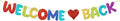 Fulmoon Pre Strung Welcome Back Glitter Banner First Day of School Party by Fulmoon