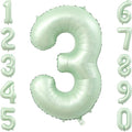 Olive Green Number 3 Balloon 40 Inch, Backdrop Sign by Unknown