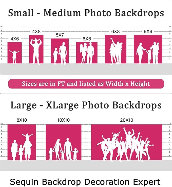 ShinyBeauty 7x7FT Iridescent Aqua Sequin Backdrop - Image 6