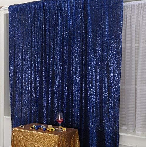Eternal Beauty Navy Blue 3mm Sequin Backdrop 4x7 Ft - Image 6