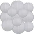 White Paper Lanterns Set Round Hanging Paper Lanterns by Unknown