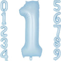 Light Blue Number 1 Balloon, 40 Inch Big Large Foil Number Balloons, Giant by AIQINHU