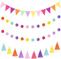 Irenare 9.8 ft Pom Pom Garland for Classroom Felt Rainbow Garland Back to by Irenare