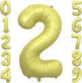 Pastel Yellow Number 2 Balloon 40 Inch Light Yellow Foil Number Balloons 2nd by cocodino