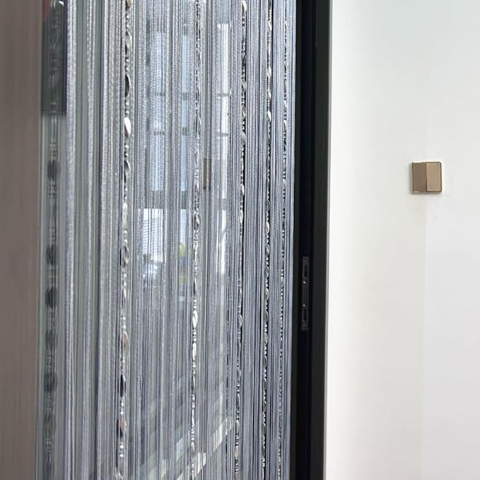 ave split 100cmX200cm Decorative Door String Curtain Beads Wall Panel Fringe - Image 4