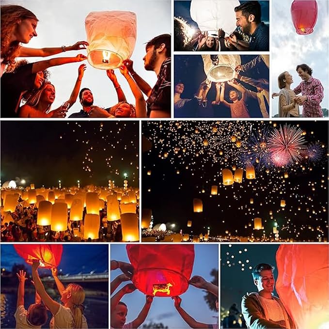 20 White Paper Lanterns Hang on a Wall, The Ceiling or Together to Coordinate - Image 2