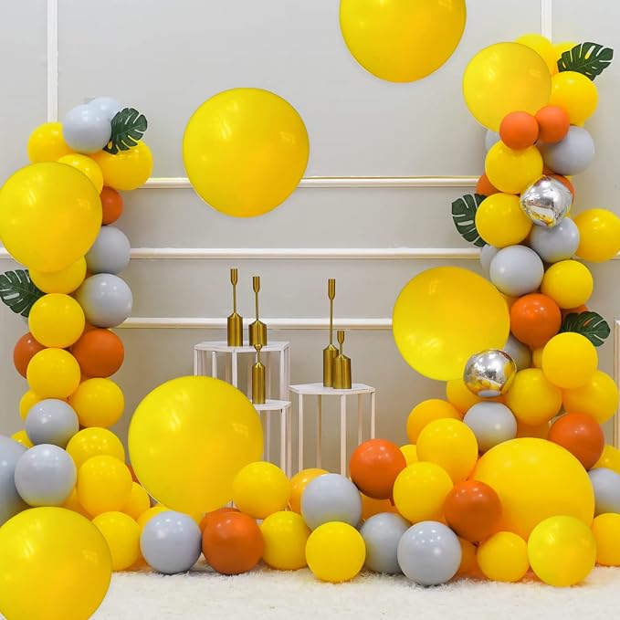 110pcs Yellow Balloons 12 Inch - Image 6