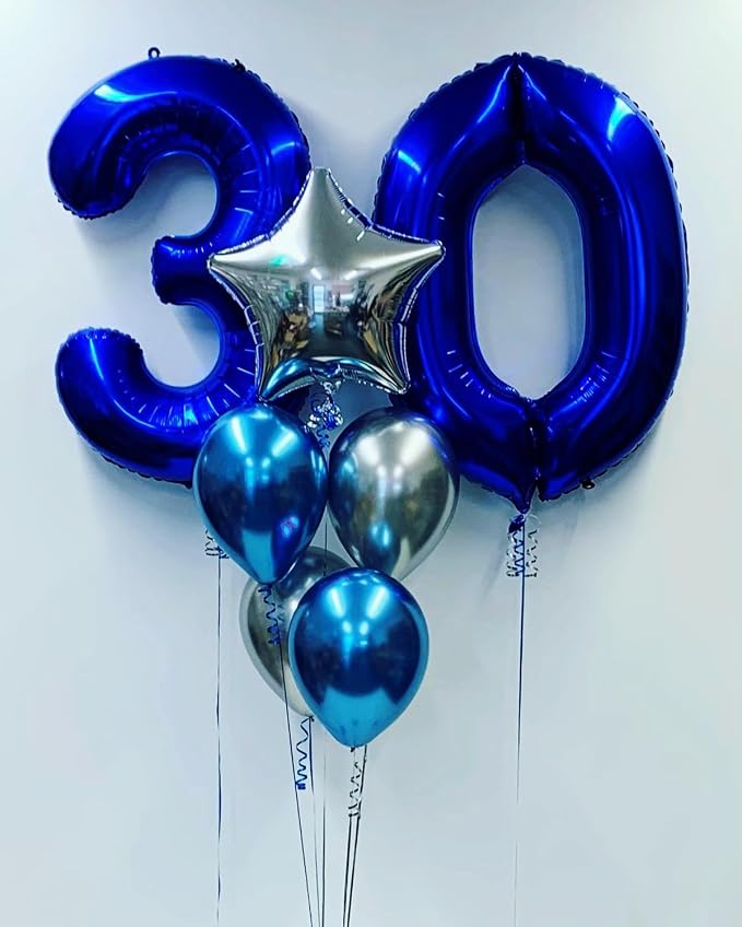 Numbers 2 Balloon 40Inch Navy Blue Balloons - Image 2