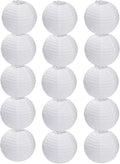 15pcs White Paper Lanterns for Outdoor Indoor Party Decoration by JaykeJoy