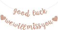 BEISHIDA Rose Gold Good Luck We Will Miss You Banner Party Decor No DIY | by Beishida