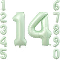 Olive Green Number 14 Balloon 40 Inch, Leafy Prop by Unknown