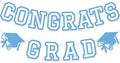 Congrats Grad Banner Graduation Party Banner Decoration Hanging Garland High by Unknown