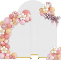 Arch Backdrop Stand with Cover Set, 6FT Gold Metal Wedding Arch by CLUDPARK