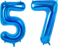Number 57 Balloons for 57th Birthday Party Decorations, 0-100 Large No.57 by Joycard