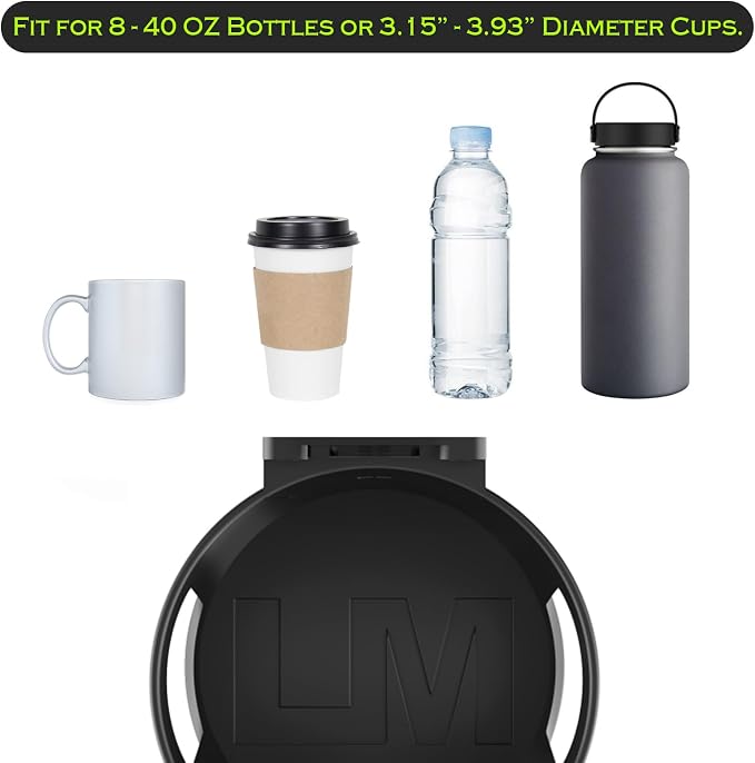 Large Cup Holder, Universal Wall Mount Drink Holder | Holds Large 8-40 oz. - Image 2