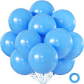 Light Blue Balloons 18 Inch 24 Pack Matte Helium Latex Round Balloons by KALOR